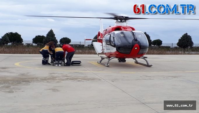 Ambulans Helikopter 95 yaşındaki Keziban Usta İçin Havalandı
